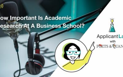 How Important Is Academic Research At A Business School?