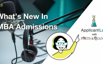 What’s New In MBA Admissions