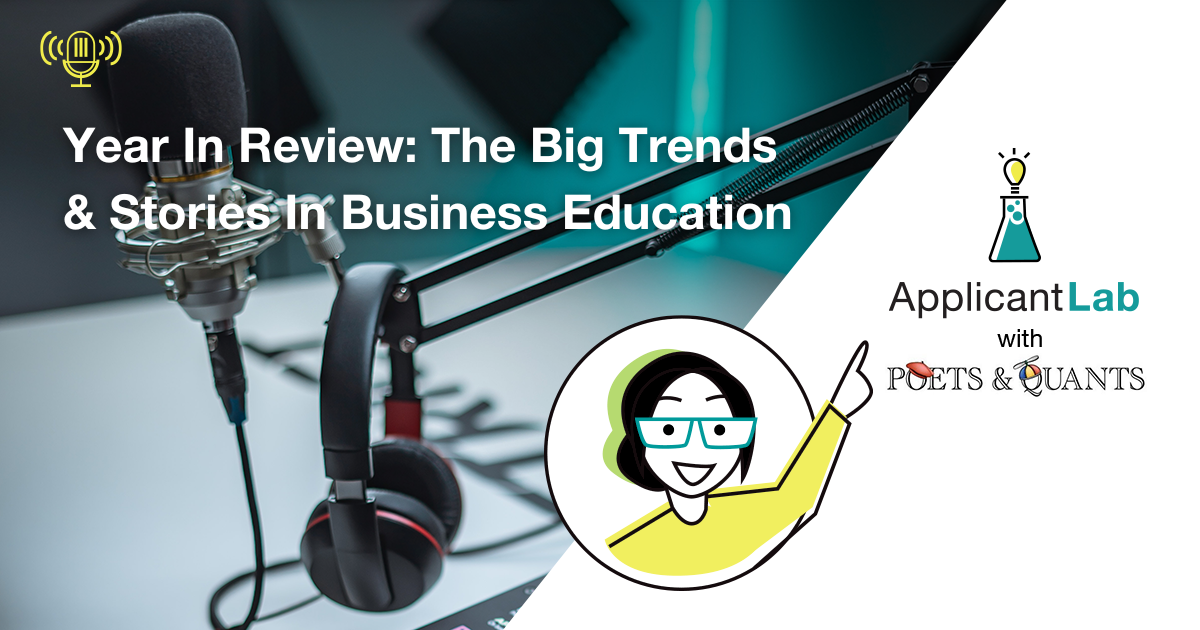 Year In Review: The Big Trends & Stories In Business Education