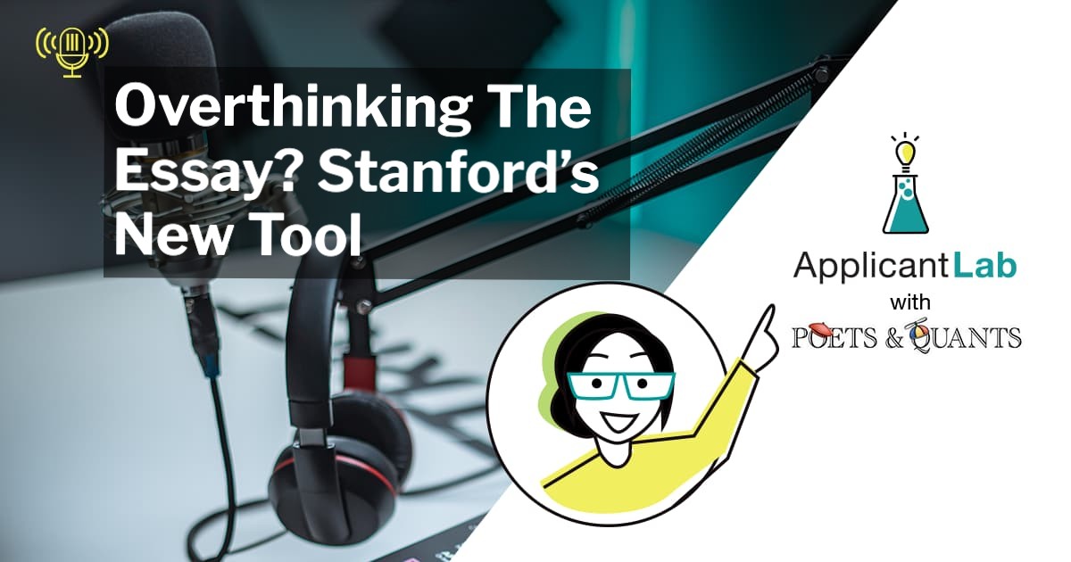 Overthinking The Essay? Stanford’s New Tool